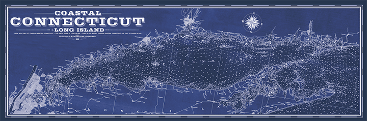 Coastal Connecticut Nautical Map