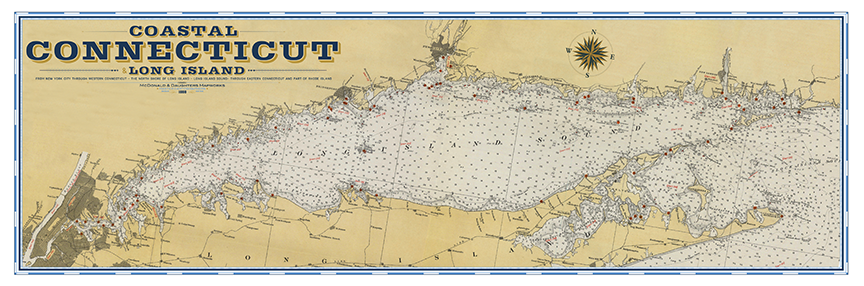 Coastal Connecticut Nautical Map